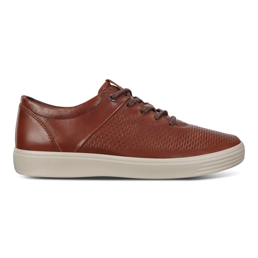 Tenis Hombre - ECCO Soft 7 Lace-Ups - Marrom - BTS260431